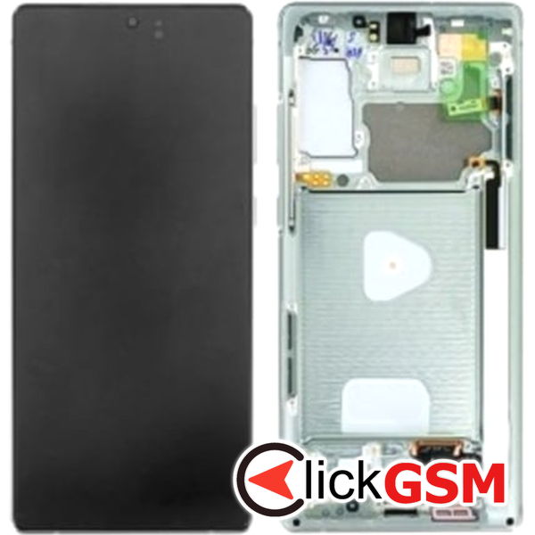 Piesa Piesa Display Original Cu Touchscreen Si Rama Verde Samsung Galaxy Note20 2hmo