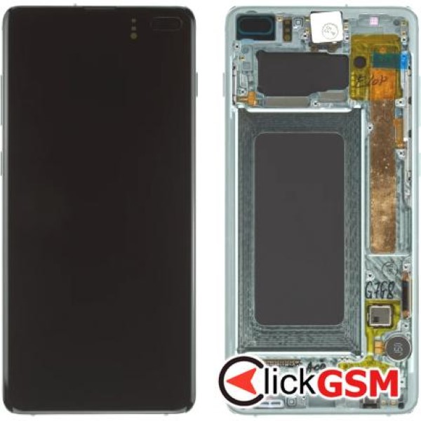 Piesa Piesa Display Original Cu Touchscreen Si Rama Verde Samsung Galaxy S10.plus 32pl