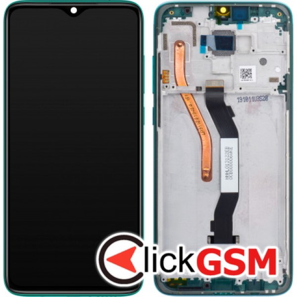 Piesa Display Original Cu Touchscreen Si Rama Verde Xiaomi Redmi Note 8 Pro 11li