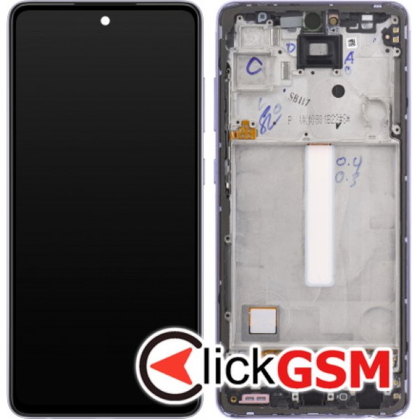 Piesa Piesa Display Original Cu Touchscreen Si Rama Violet Samsung Galaxy A52 5g Zqw