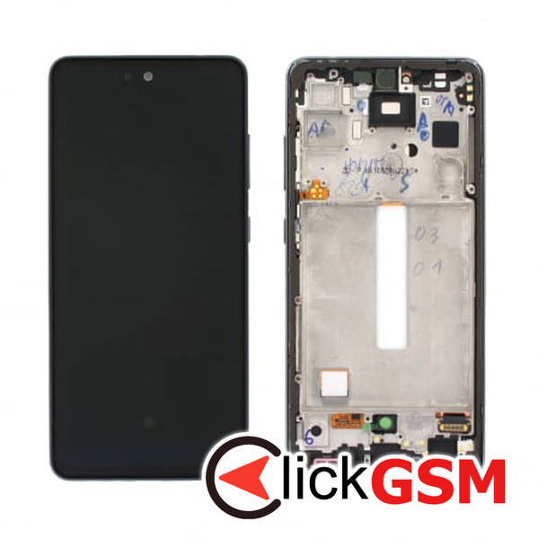 Piesa Display Original Cu Touchscreen Si Rama Violet Samsung Galaxy A52s 5g 13ca