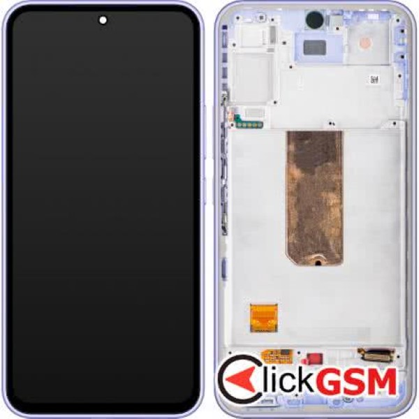 Piesa Piesa Display Original Cu Touchscreen Si Rama Violet Samsung Galaxy A54 5g 292s