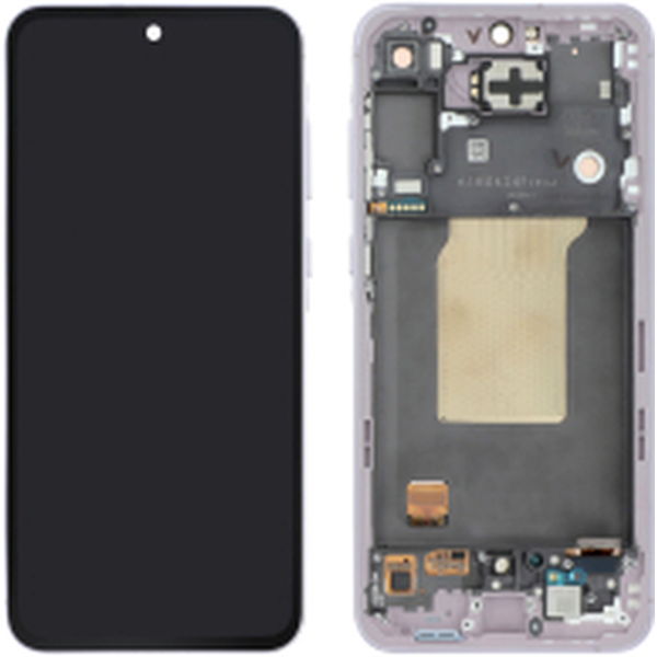 Samsung Galaxy A55 · Display complet cu rama Samsung Galaxy A55 5G A556B Lilac Service Pack PA