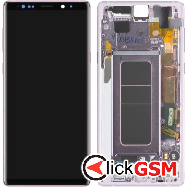 Piesa Piesa Display Original Cu Touchscreen Si Rama Violet Samsung Galaxy Note9 2dou