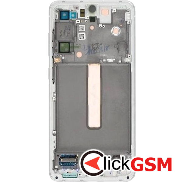 Piesa Display Original Cu Touchscreen Si Rama White Samsung Galaxy S21 Fe 40gc