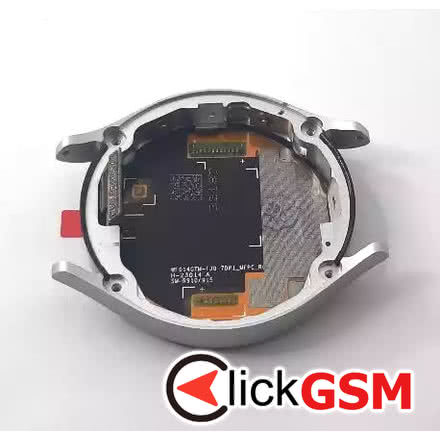 Display lcd for Samsung Watch 5 44mm R910 R915 with black touch screen with silver frame premium quality