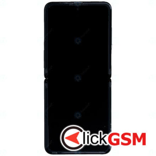Piesa Piesa Display Pliabil Cu Touchscreen Rama Pentru Samsung Galaxy Z Flip Negru 18oh