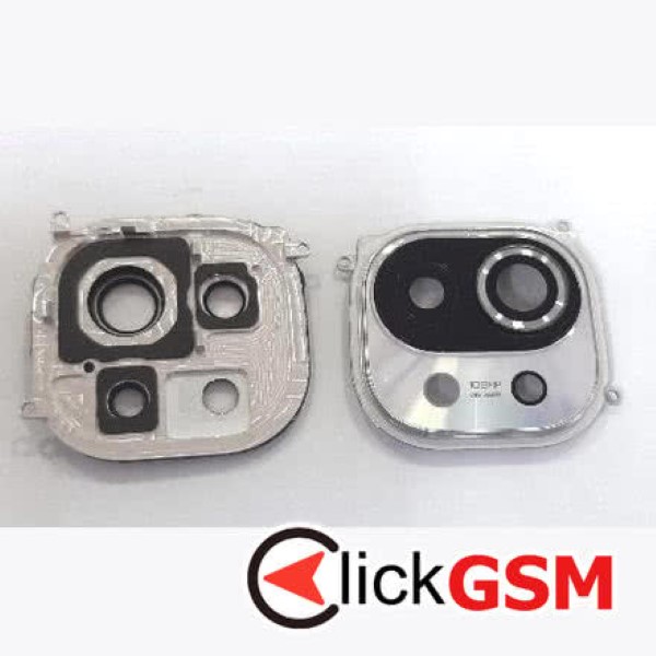 Piesa Geam Camera Cu Ornament Alb Xiaomi Mi 11 37t9