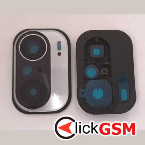 Piesa Geam Camera Cu Ornament Alb Xiaomi Mi 11i 37yh