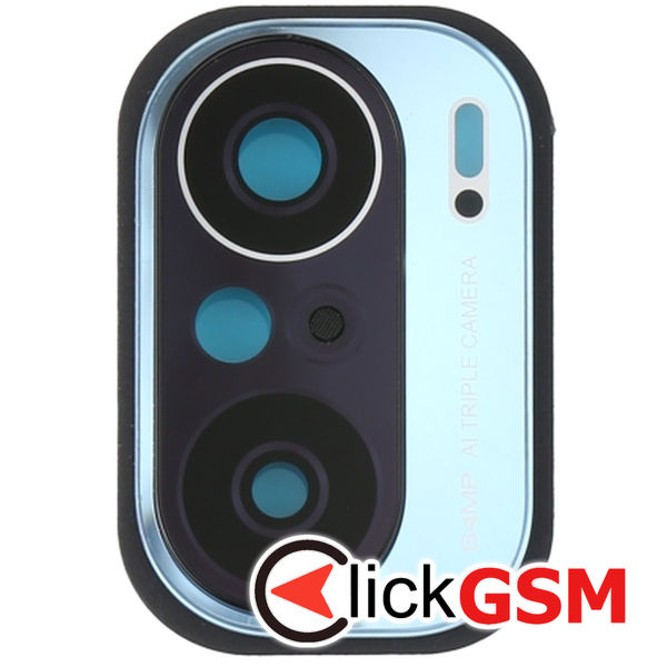 Piesa Geam Camera Cu Ornament Blue Xiaomi Redmi K40 1zez