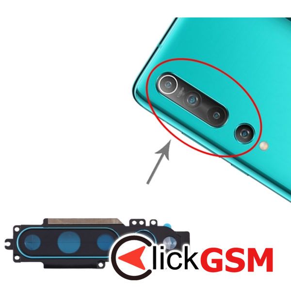 Piesa Piesa Geam Camera Cu Ornament Green Xiaomi Mi 10 1zff