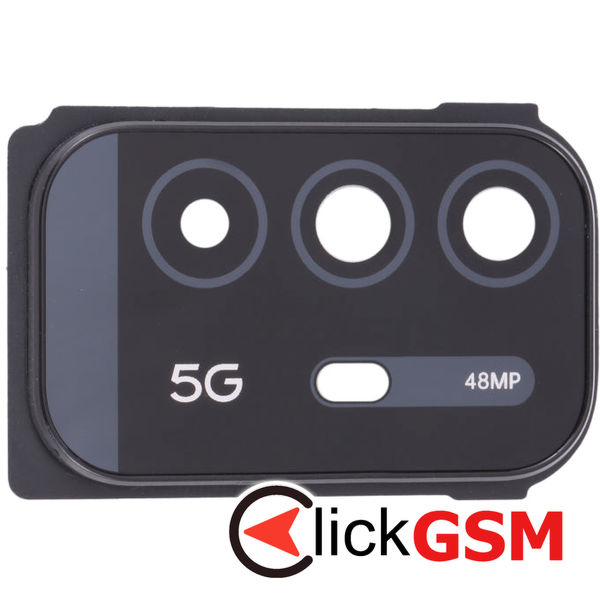 Piesa Geam Camera Cu Ornament Negru Oppo A95 5g 1x72