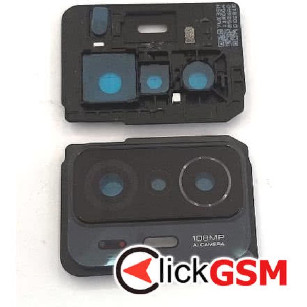 Piesa Geam Camera Cu Ornament Negru Xiaomi 11t 37f8