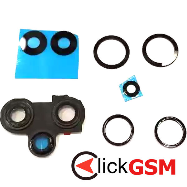 Piesa Geam Camera Cu Ornament Negru Xiaomi Poco F5 390e