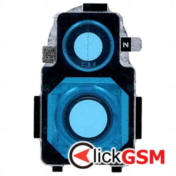 Piesa Geam Camera Cu Ornament Negru Xiaomi Redmi Note 7 1c50