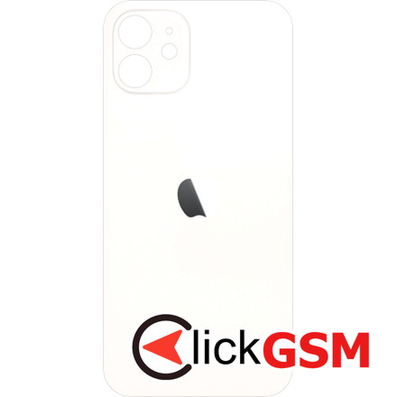 Geam Spate Alb Apple iPhone 12 vk3