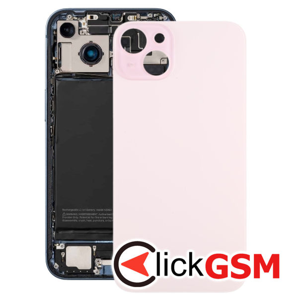 Piesa Geam Spate Pink Apple Iphone 15 Plus 4h85