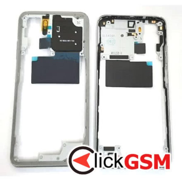 Piesa Piesa Mijloc Argintiu Xiaomi Redmi Note 10s 39wo