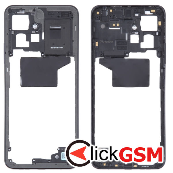 Piesa Mijloc Black Xiaomi Redmi Note 12 4g 2v65