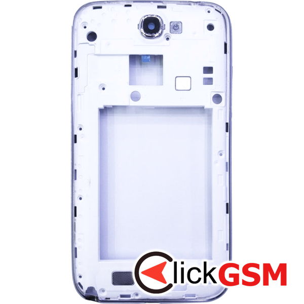 Piesa Piesa Mijloc Cu Capac Spate White Samsung Galaxy Note 2 4e3f