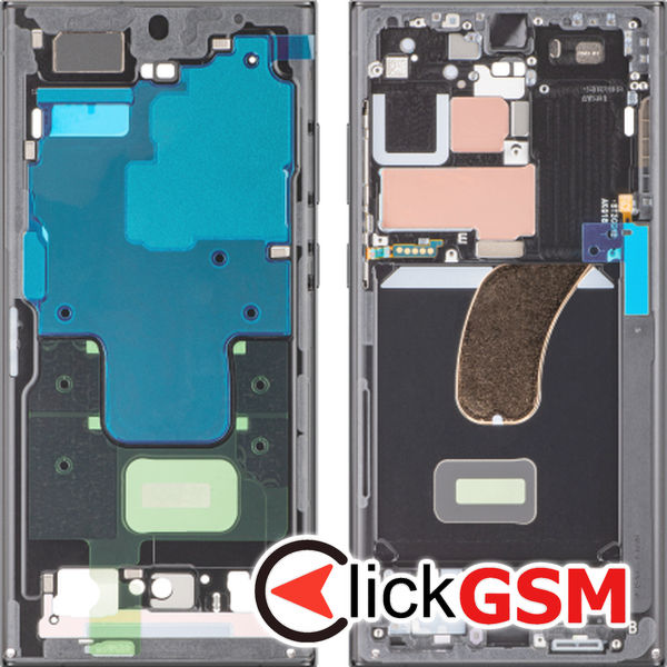 Piesa Mijloc Gri Inchis Samsung Galaxy S23 Ultra R1a