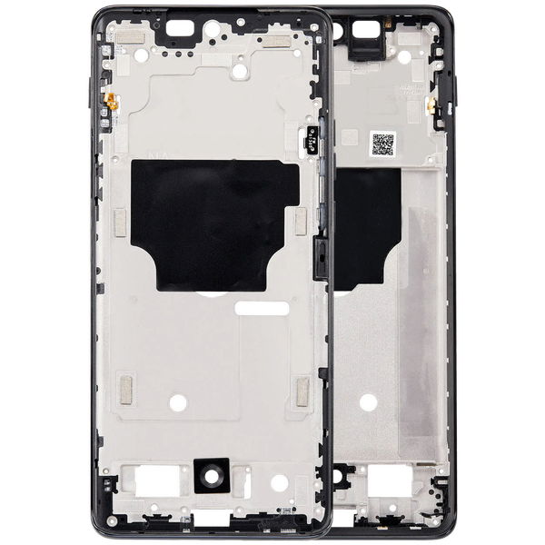 Mijloc Negru Motorola Edge 2024 · Mid-Frame Housing For Motorola Edge (XT2405 / 2024) (Black)