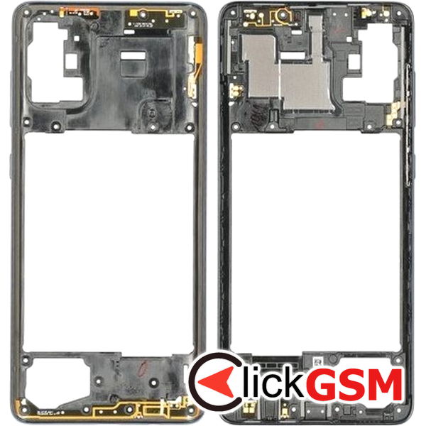 Piesa Mijloc Negru Samsung Galaxy A71 45g4