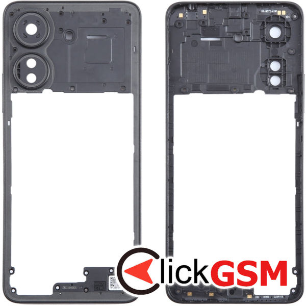 Piesa Piesa Mijloc Negru Xiaomi Redmi 13c 3ffm