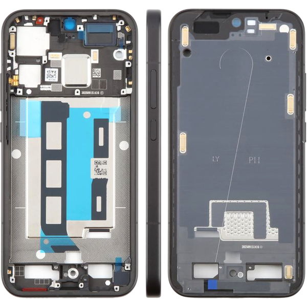 Mijloc Negru Xiaomi Redmi K90 · For Xiaomi Redmi K90 Middle Frame Bezel Plate (Black)