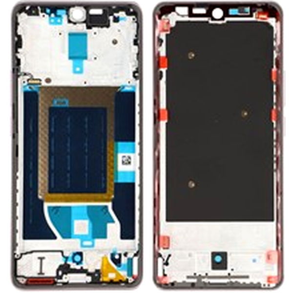 Realme 14 Pro · For Realme 14 Pro 5G Middle Plate Frame Repair Part (A-Side) (without Logo) - Pink