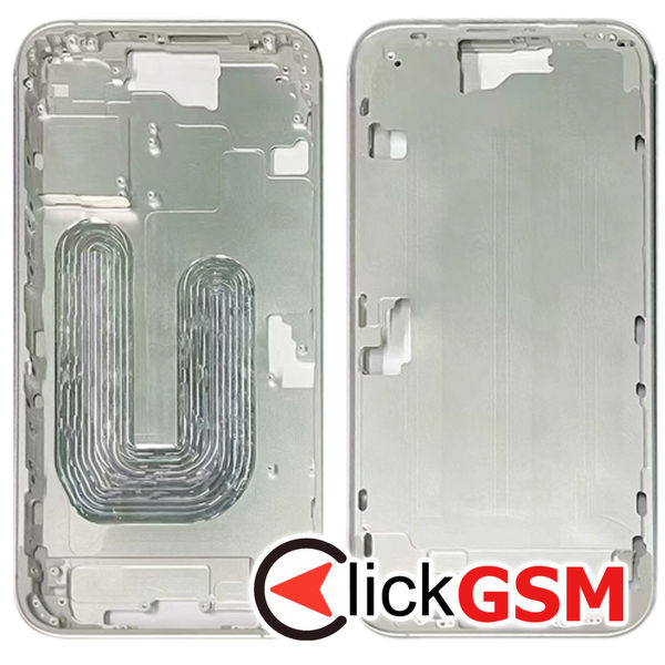 Piesa Mijloc Silver Apple Iphone 16 2eu1