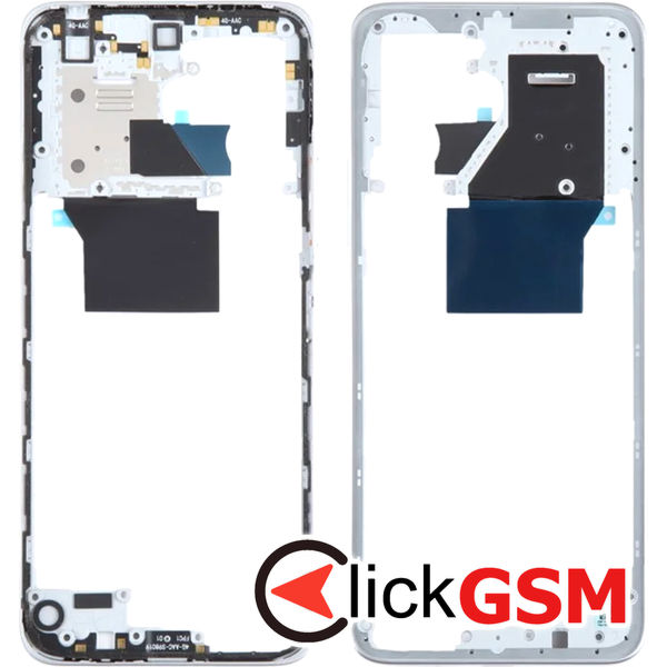 Piesa Mijloc Silver Xiaomi Redmi 12 1unn