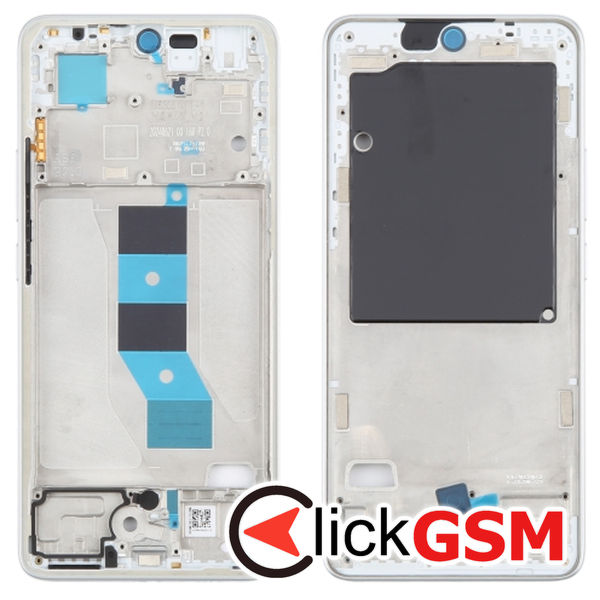 Piesa Mijloc Silver Xiaomi Redmi Note 14 5g 4p79