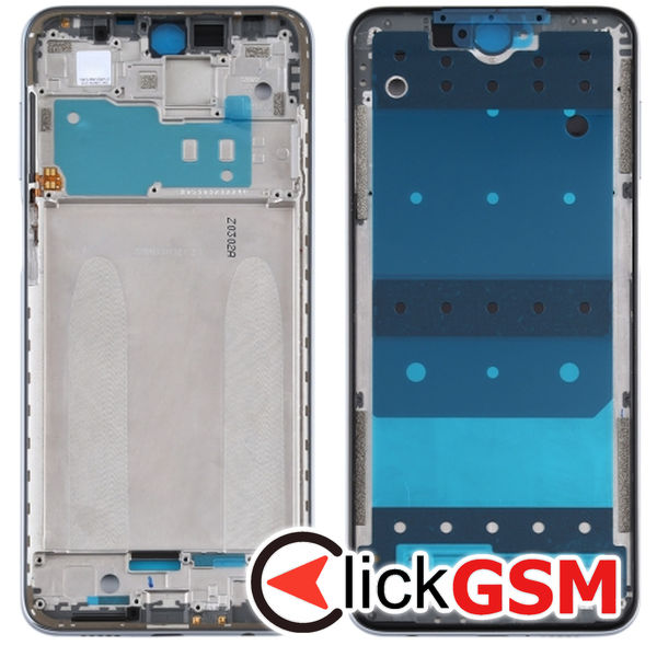 Piesa Piesa Mijloc Silver Xiaomi Redmi Note 9s 1zmu