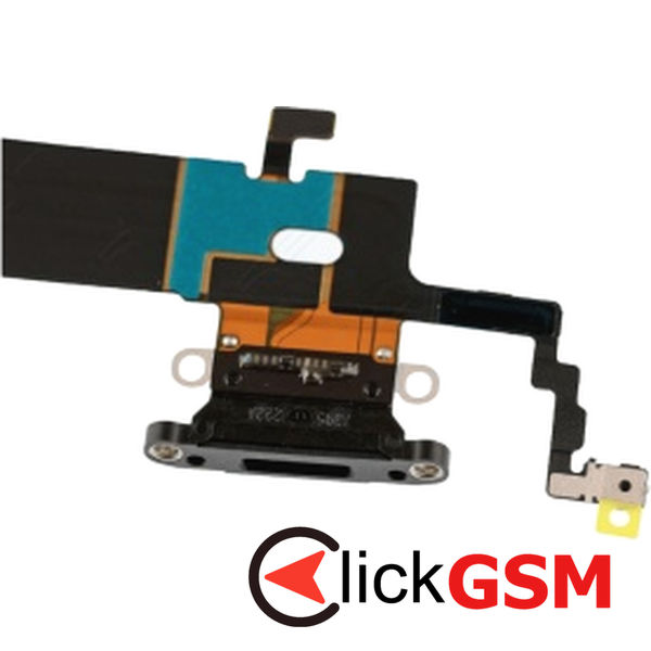 Piesa Modul Incarcare Cu Antena Microfon Si Mufa Incarcare Negru Apple Iphone X Gku