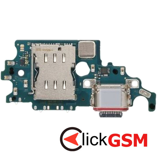 Piesa Piesa Modul Incarcare Cu Microfon Cititor Sim Si Mufa Incarcare Samsung Galaxy S21 5g 411s