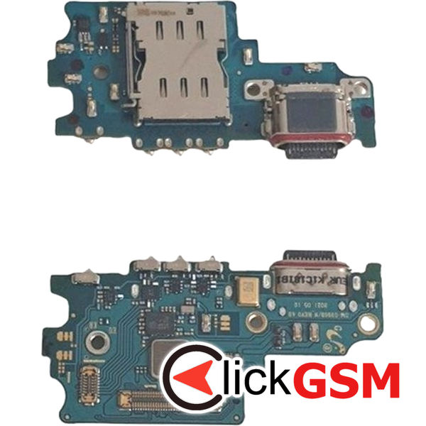 Piesa Modul Incarcare Cu Microfon Cititor Sim Si Mufa Incarcare Samsung Galaxy S21 Fe 1unz