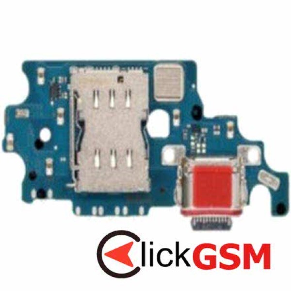 Piesa Modul Incarcare Cu Microfon Cititor Sim Si Mufa Incarcare Samsung Galaxy S21.plus 5g Q1j