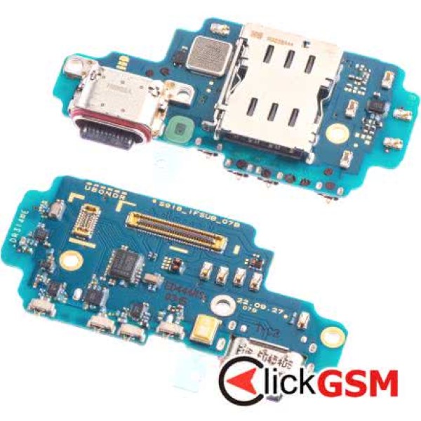 Piesa Modul Incarcare Cu Microfon Cititor Sim Si Mufa Incarcare Samsung Galaxy S23 Ultra 2xdc