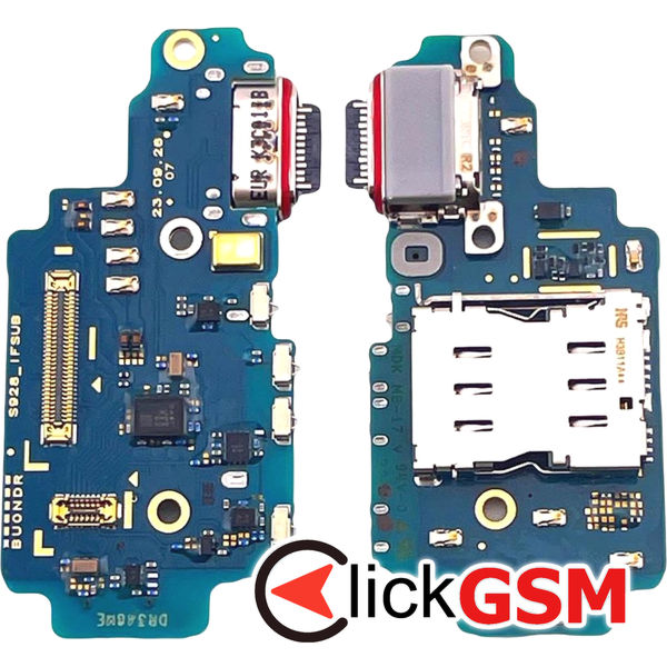 Piesa Piesa Modul Incarcare Cu Microfon Cititor Sim Si Mufa Incarcare Samsung Galaxy S24 Ultra 1h9s