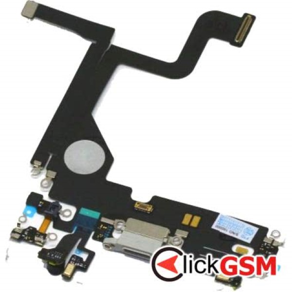 Piesa Piesa Modul Incarcare Cu Microfon Si Mufa Incarcare Alb Apple Iphone 13 Pro 1pal