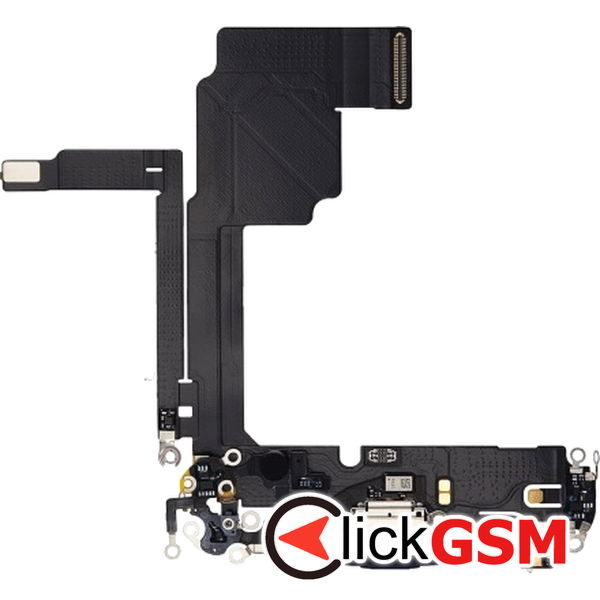 Piesa Modul Incarcare Cu Microfon Si Mufa Incarcare Albastru Apple Iphone 15 Pro 2y5