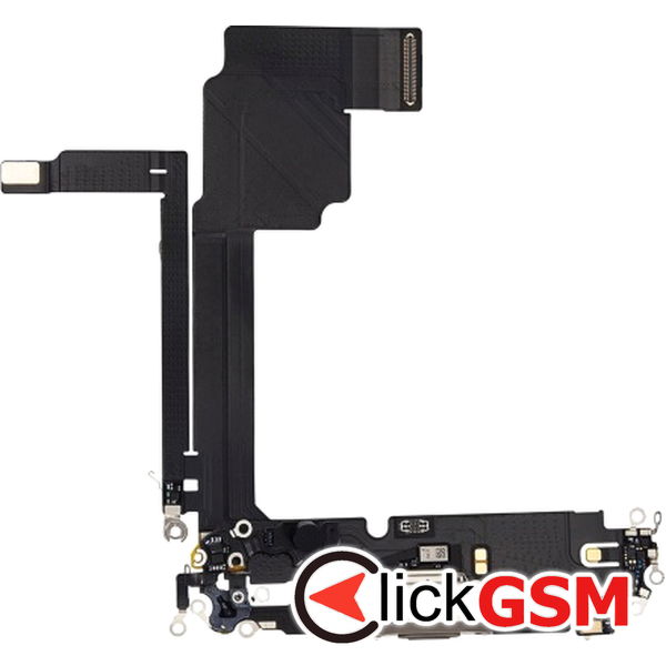 Piesa Modul Incarcare Cu Microfon Si Mufa Incarcare Gri Mat Apple Iphone 15 Pro Max 2za