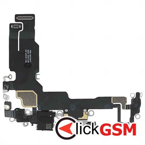 Piesa Modul Incarcare Cu Microfon Si Mufa Incarcare Negru Apple Iphone 15 35fj