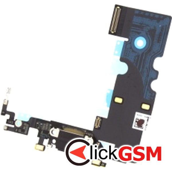 Piesa Modul Incarcare Cu Microfon Si Mufa Incarcare Negru Apple Iphone 8 Aaj