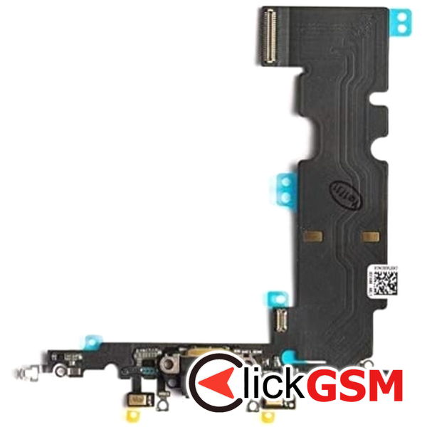 Piesa Piesa Modul Incarcare Cu Microfon Si Mufa Incarcare Negru Apple Iphone 8 Plus 2cyv