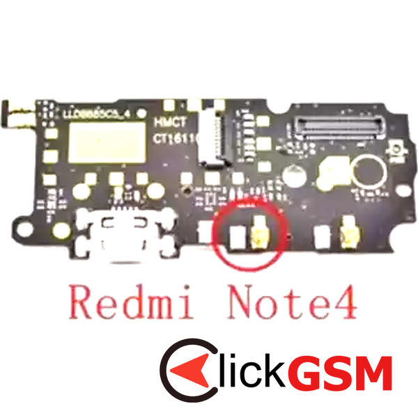 Piesa Piesa Modul Incarcare Cu Mufa Incarcare Xiaomi Redmi Note 4 3a7n