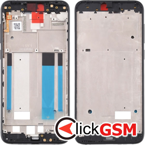 Piesa Rama Display Negru Nokia X6 49ud