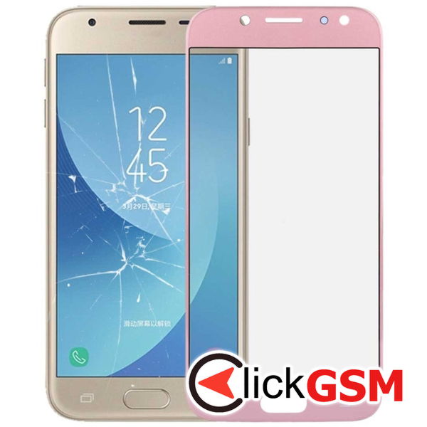 Piesa Piesa Sticla Auriu Samsung Galaxy J3 2017 4d59