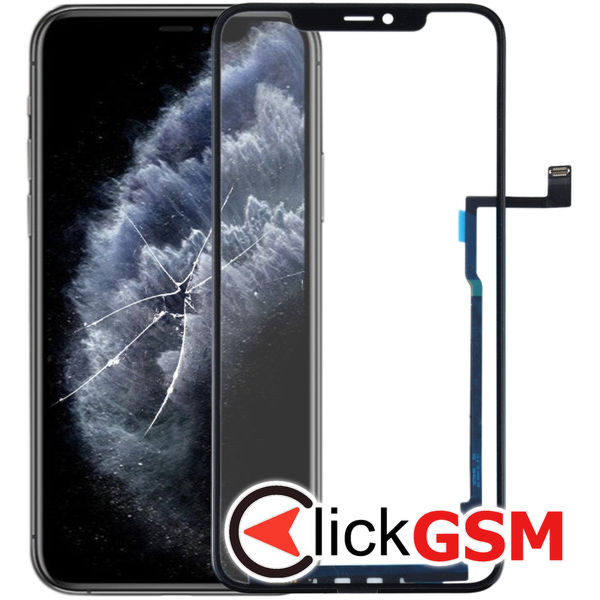 Piesa Piesa Sticla Black Apple Iphone 11 Pro Max 4h07